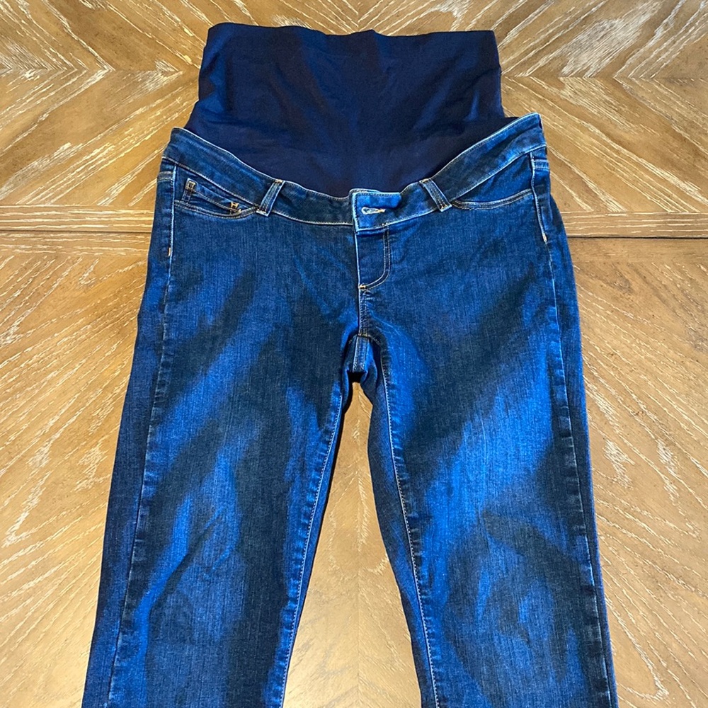 Seraphine Organic Cotton Over Bump Maternity Jeans